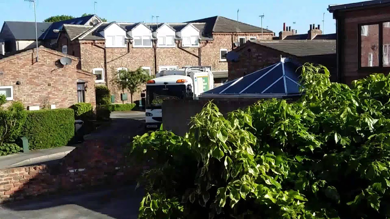York bin lorry collecting landfill waste ) YouTube