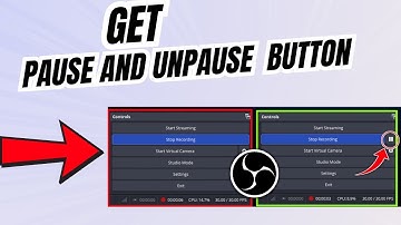 How to Pause and Unpause recordings in OBS STUDIO
