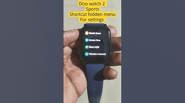 dizo watch 2 Sports • Shortcut menu for settings🔥🔥 #shorts #techpokeshorts