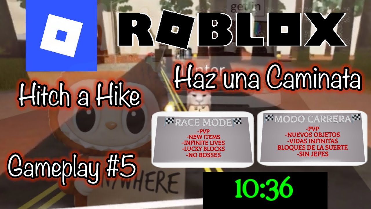 Roblox Hitch A Hike Haz Una Caminata GAMEPLAY 5 Modo Carrera Race 