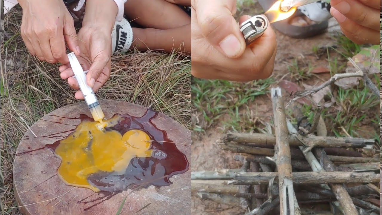 Survival skills: Super easy and useful idea to cook outdoors with less tools