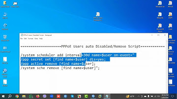 How to Scheduler Set MikroTik PPPoE User Auto Disconnect.