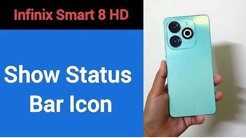 How to show status bar icon, Infinix smart 8 HD me status bar icon Kaise lagaen