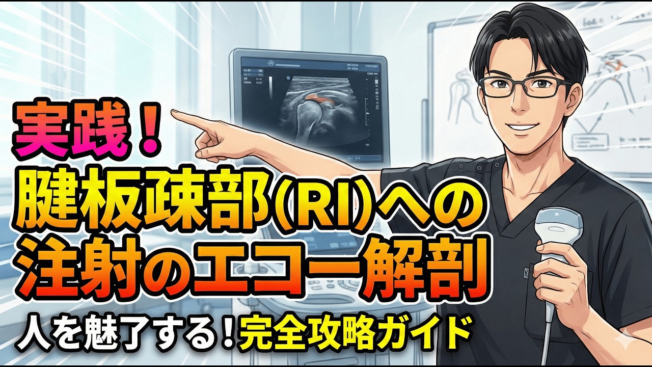 実践！腱板疎部(RI)への注射のエコー解剖