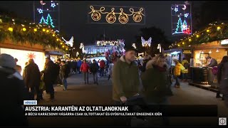 Ausztria: karantén az oltatlanoknak