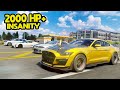 I brought my 2000hp mustang gt500 to the 10 car drag race  assetto corsa driving mod