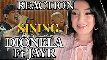 REACTING TO SINING - DIONELA Ft. JAY R (Live at The Cozy Cove) WHAT A HIT! LOVE IT - MUST WATCH!!