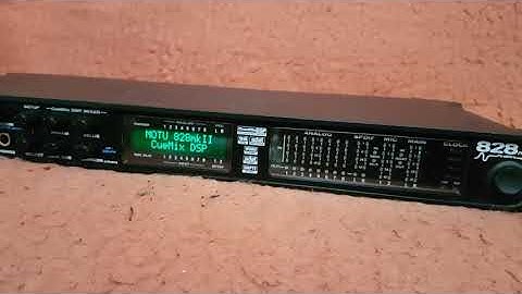 Motu 828 mK2   Boot sequence