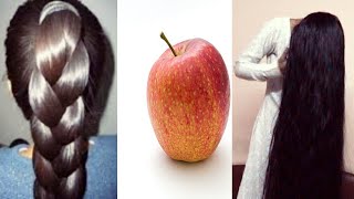 la pomme fait pousser les cheveux, renforce les cheveux et arrête la chute des cheveux