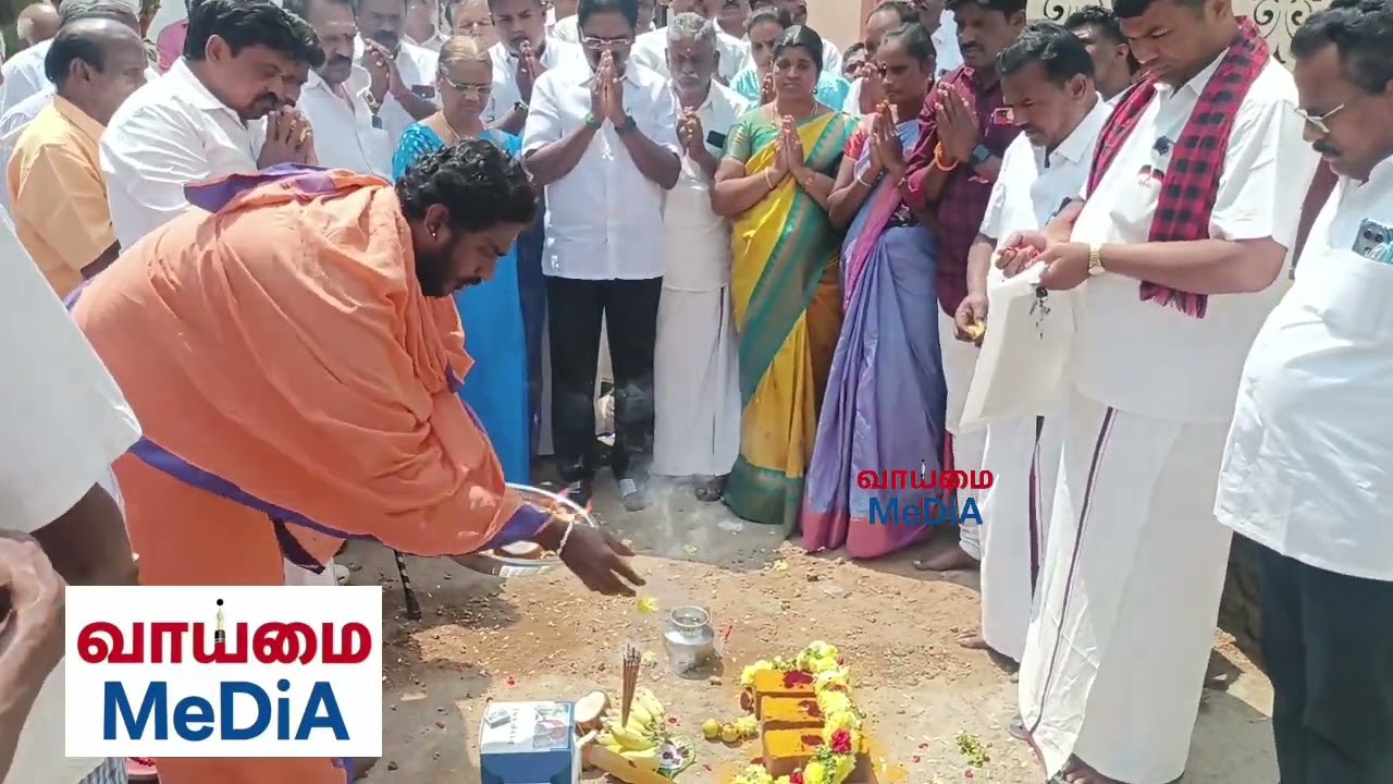 பாப்பாரப்பட்டி பேரூராட்சியில் ரூ1.31 கோடி மதிப்பில் சிமென்ட்சாலைப் பணிகள் ஆ மணி எம்.பி பூமி  பூஜை.