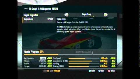 Need For Speed: Shift 2 Unleashed Best Cars For Each Class