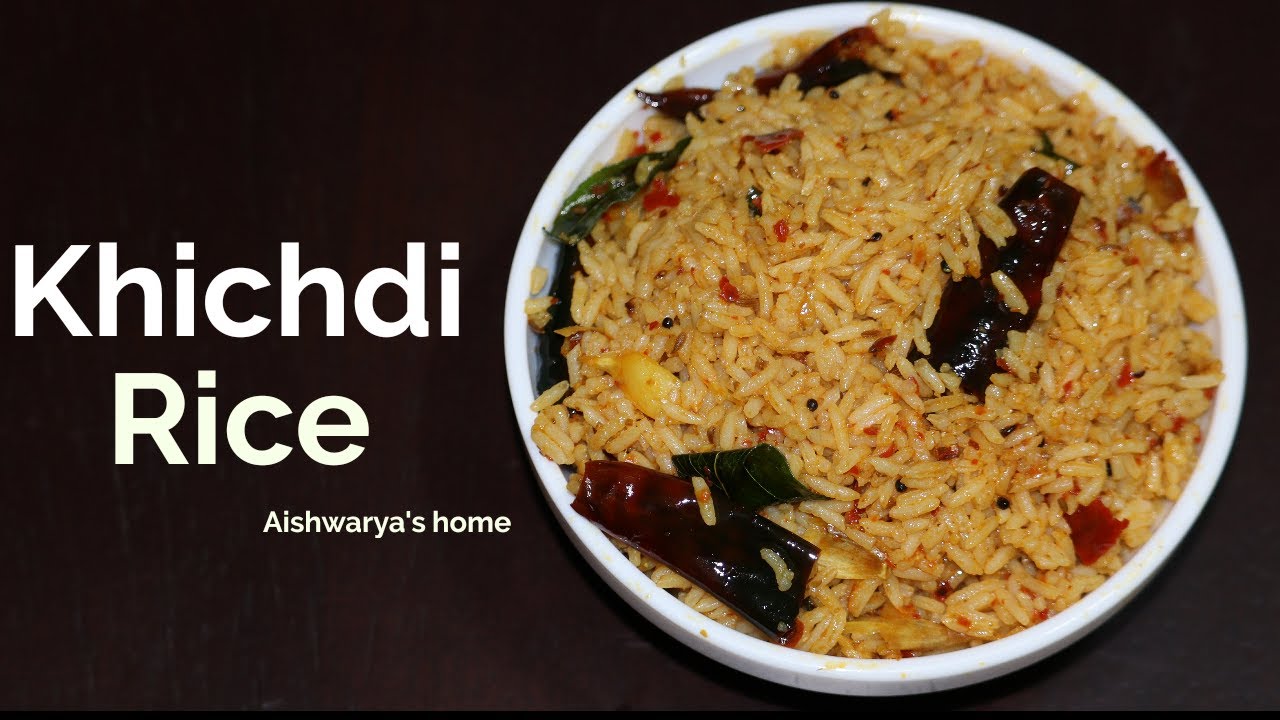 Khichdi Rice Recipe My way of cooking by Aishwarya's home YouTube