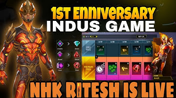 [ NHK Ritesh is Live ]👉 Indus 1st Anniversary New Update Gameplay 🎉| @IndusGame #indusgame