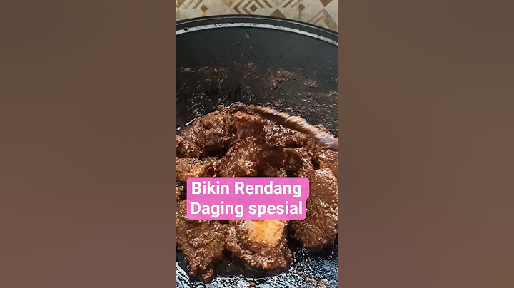 Bikin Rendang Daging Spesial