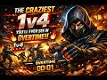 THE CRAZIEST 1v4 YOU’LL EVER SEE IN OVERTIME!! 🔥🔥