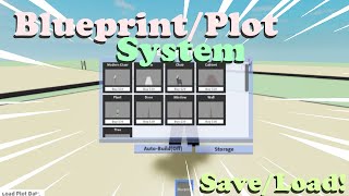 [ADVANCED] Saving Blueprint Plot System | Roblox