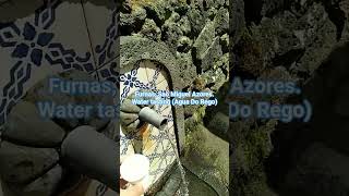 Furnas, Sao Miguel Azores Portugal. Water tasting (Agua Do Rego)