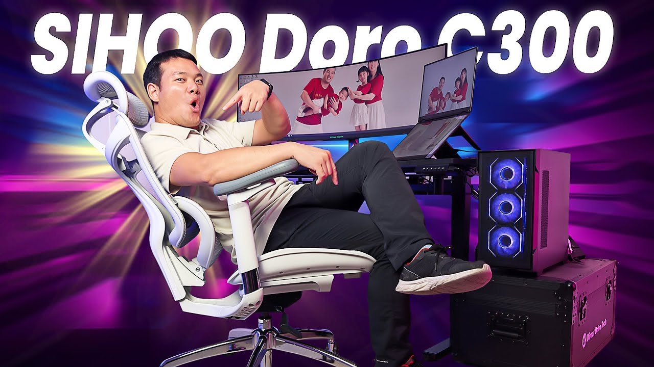 Эргономичное кресло SIHOO Doro C300: ЛУЧШЕЕ КАЧЕСТВО до 300 долларов!