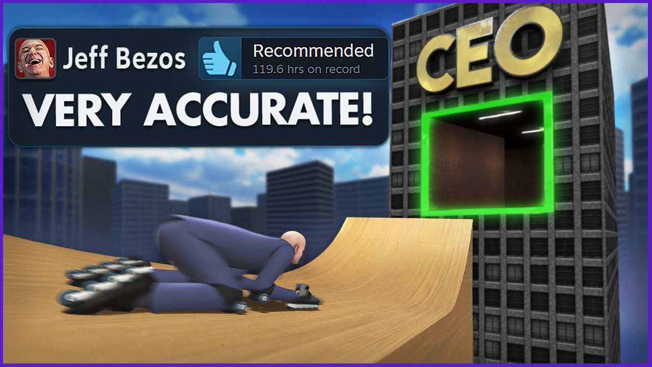 i made a game where you climb the corporate ladder... on rollerblades