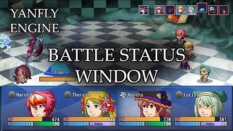 YEP.42 - Battle Status Window - RPG Maker MV