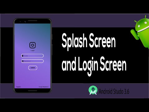 Create Splash Screen and Login Screen  source code