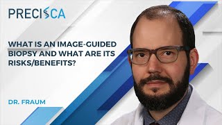 What is an image-guided biopsy and what are its risks/benefits?