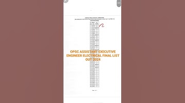 OPSC ASSISTENT UITVOEREND INGENIEUR ELEKTRISCH DEFINITIEVE LIJST UIT #OPSC #OPSCAEE