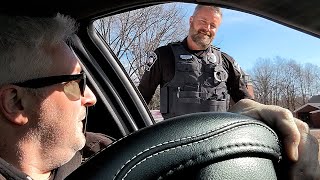 FAKE Cop car pulled over by REAL Cops!