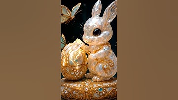 #bunny #cute #rabbit #crystalegg #ai #asmr  #shorts #relaxing #relaxsound #cracking #trending
