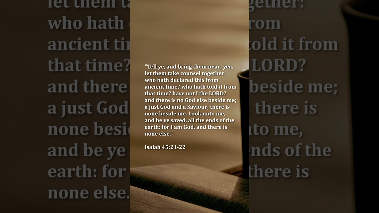 A Minute in His Word: Only One True God - Isaiah 