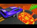 Beamng drive - Open Bridge Crashes over Volcano on MARS #3 (Jumping into Volcano Crashes)