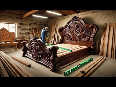 Young Carpenter’s Masterpiece – The Journey of Turning Round Wood Into an Inspiring Neoclassical Bed