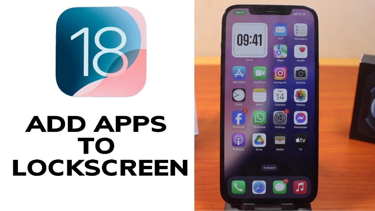 iOS 18: How to Add Apps to Lock Screen on iPhone - YouTube