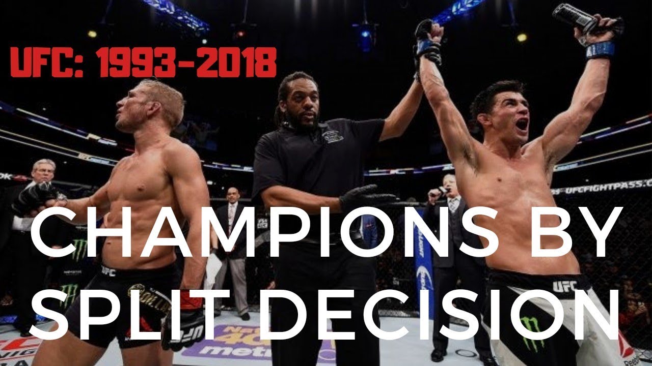 UFC all Split Decisions in Championship Fights 19932018 YouTube