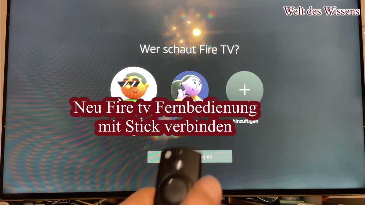 Neue gekaufte Fire tv Fernbedienung mit Amazon Stick verbinden wenn Alte Fernbedienung kaputt