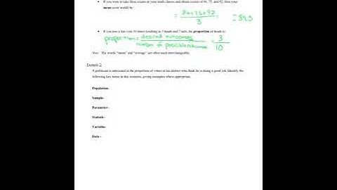 1.1 OpenStax Statistics Video #2