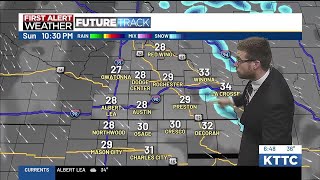 Milder Sunday before cold front comes through tonight