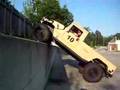 Humvee climbing vertical wall 2