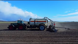 Slurry Spreading | Fendt 930 + Kaweco Double Twin Shift with Drag Hose | Fendt 926 | 2022