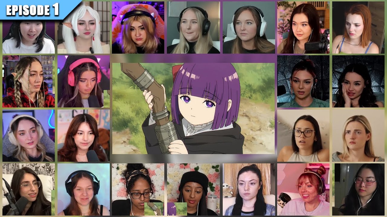 [Girls React] Frieren: Beyond Journey's End Episode 1 Reaction Mashup | 葬送のフリーレン