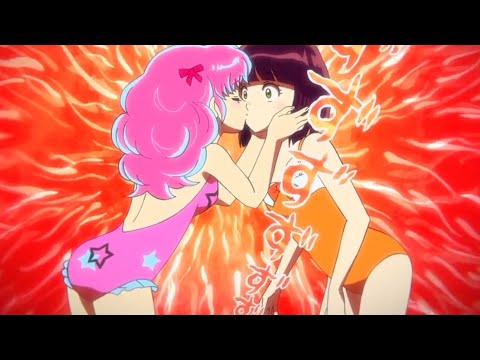 Shinobu y Ran se besan | urusei yatsura | Yuri kiss #1