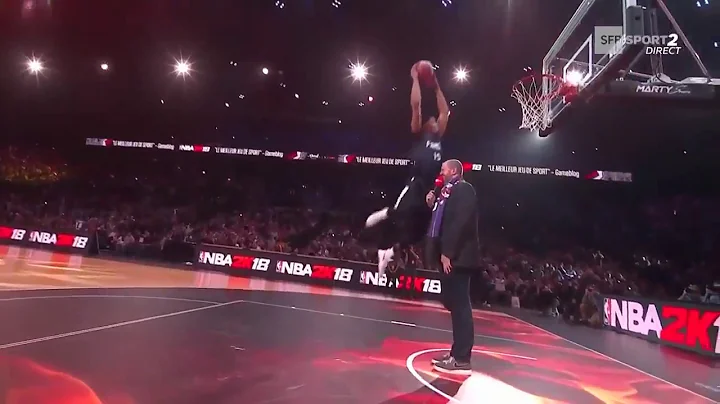 DJ Stephens DUNKS over 7'2" Fredrick Weis in Dunk ...