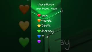Color hearts meaning🩷 #fypシ #aesthetic #heart