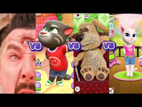 Tom VS Ben VS Angela VS Dr Strange #meme #funny #doctorstrange #talkingtom 