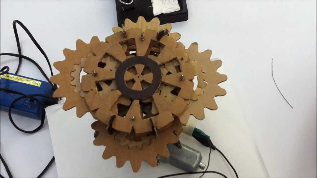 Cardboard Gear Sculpture YouTube