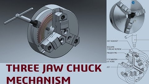 3 JAW CHUCK MECHANISM | LATHE MACHINE | LATHE CHUCK