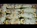 Calabacitas Rellenas/ Stuffed Zucchini you have never tried this before/ calabacitas con queso