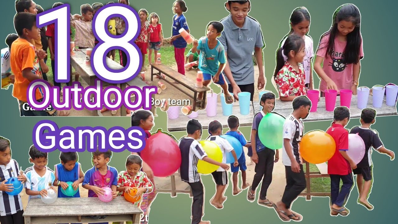 18 Highlights Of Fun Outdoor Games With Cheap Materials - YouTube
