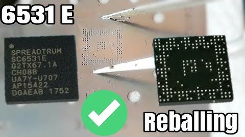 How To Reballing Speadtrum 6531E IC BGA Stencil