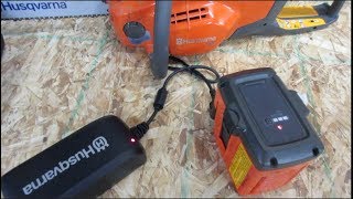 Red Flashing Light on Husqvarna Battery Charger and BLi20 Battery for Husqvarna 120i